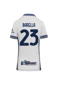 Inter Milan Nicolo Barella #23 Voetbaltruitje Uit tenue Dames 2024-25 Korte Mouw